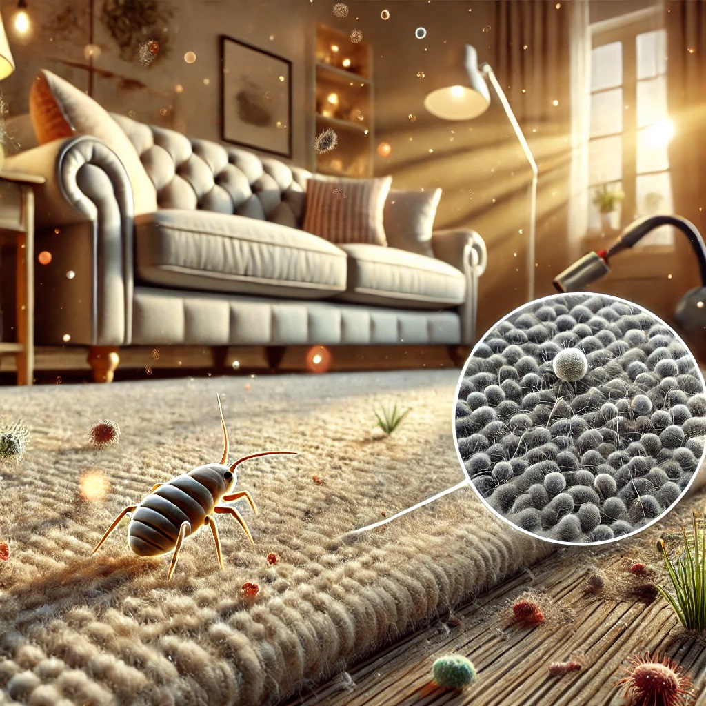 Huisstofmijten en Micro-organismen in Tapijten en Bekleding: Onzichtbare Bedreigingen in Uw Huis